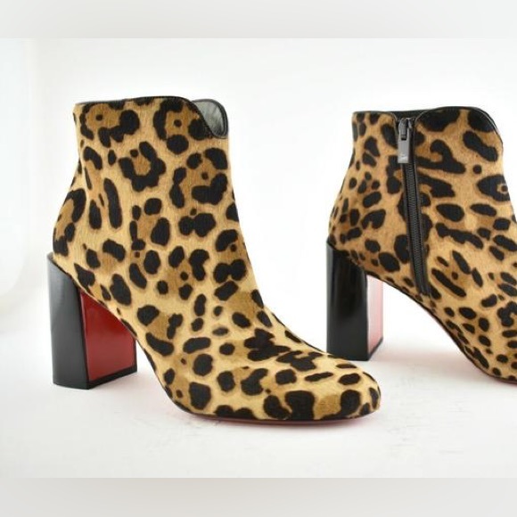 Christian louboutin catarsika 85 pony leopard ankle boot 37 - Picture 10 of 10